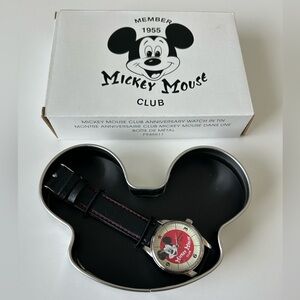 BNIB Vintage 1955 Mickey Mouse Club Watch 50th Anniversary (No Battery)